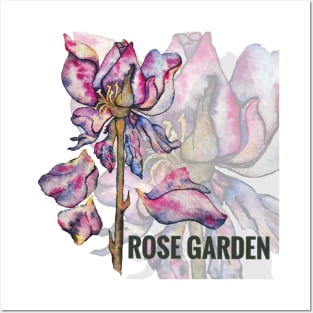 Rose garden paint Posters and Art